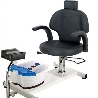 Recline Pedicure Chair With Chrome Base