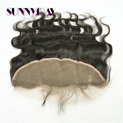 In Stock 100% Malaysian Virgin Hair Body Wave 13*4 Natural Color Lace Frontal Closure ,No Shedding No Tangle