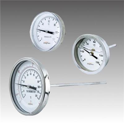 Center Back Bimetal Dial Thermometer
