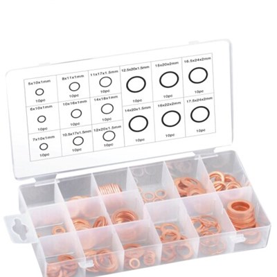 150PC COPPER WASHER ASSORTMENT