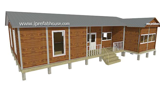 large one layer factory built light steel dwellings