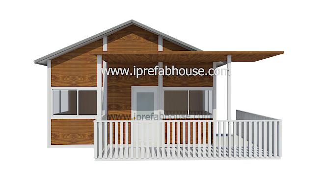 This small one layer inexpensive pre-built steel frame home total area is 39.75 sq.m.(427.70 sq.ft.) with 3 rooms.It is used as a villa,cottage,bungalow,cabin,store,dwelling,office,garden studio.It ca