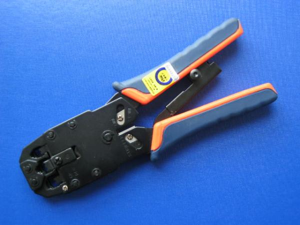 Patch cord, patch panel, cable tester, crimping tool