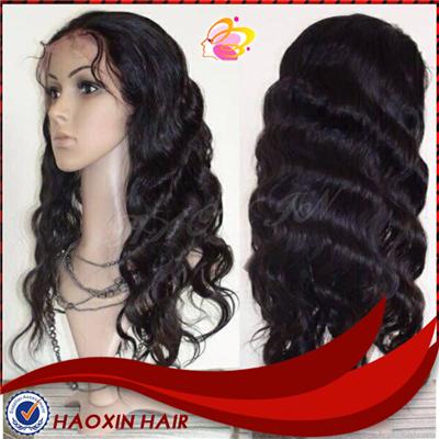 Natural Looking Brazilian Hair Full Lace Wig With Baby Hair