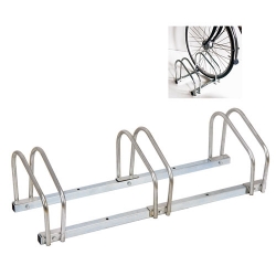 Three-bike Floor-mounted Bike Stand