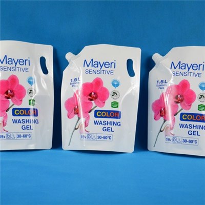 Washing Gel Packaging With Spout