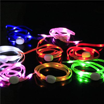 The Fifth Generation LED Shoelaces Wholesales Lover Luminous Nylon Shoelaces LED Party Shoelaces For Party Hip-hop Dancing