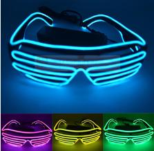 New Arrival LED Light Up Shutter Glasses Luminescent Glasses EL Wire Glasses For Parties