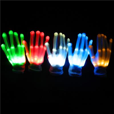 Factory Directly Deal LED Gloves Wholesale Light Up Gloves Luminous Party Gloves 7 Color Light Show