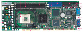 Intel 845GV+ICH4 chipsets,2 DDR200/266 DDR DIMM Slots