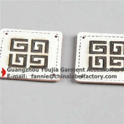 Popular Leather Patch With Metal For Clothing