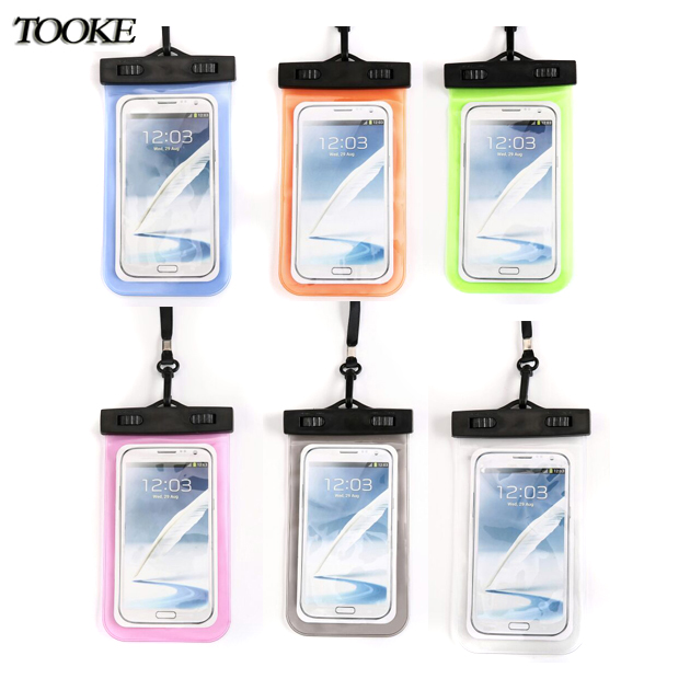 Tooke Waterproof Bag Cell Phone Bag for Iphone 4s / 5s size under 5.8 inch