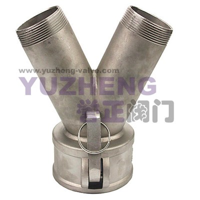 3Way Camlock Coupling With Thread Ends