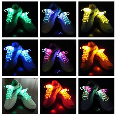 The Third Generation LED Shoelace Colorful LED Party Shoelaces Direct Deal Fluorescent LED Optical Fiber Shoelaces Wholesales