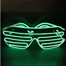 Hot Sale Flashing EL Wire LED Glasses Light Up Party Glasses LED Slotted Shades Lighting Colorful Party Decoration Supplies For Dance DJ, Party Mask, Outdoor Sports