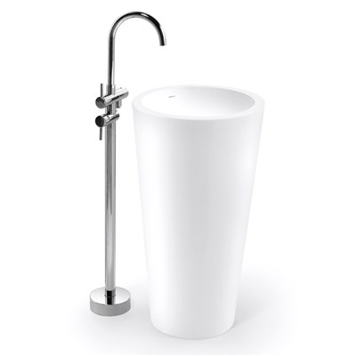 BPB005 Moulded Made Solid Surface Free Standing Basin
