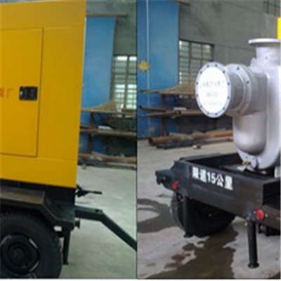 KDZY Model Four-wheel Mobile Diesel Self-priming Pump-Municipal Typhoon And Flood Prevention Drainage Mobile Pump Station