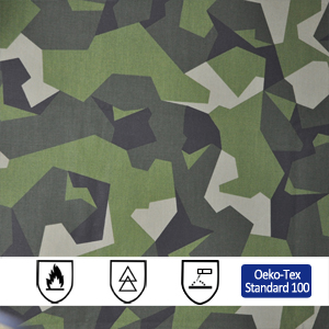 Cotton Polyester 50/50 Camouflage Fire Resistant Fabric