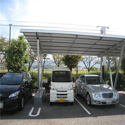 Two Car Carport Ground Mounting System