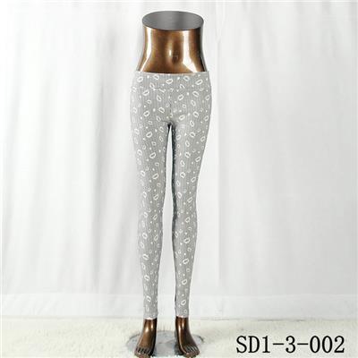 SD1-3-002 Women Fashion Sexy Woven Printing High-waist Slimming Leggings