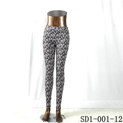 SD1-001-12 BOHO Diamond Woven Slim Leggings