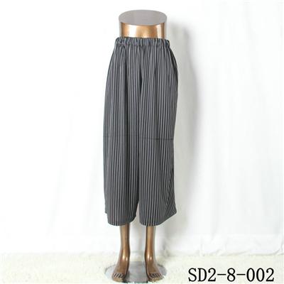 SD2-8-002 Latest Popular Knit Fashion Elastic Strip Loose Pants