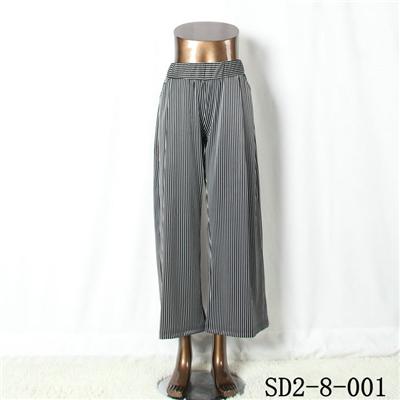 SD2-8-001 Latest Popular Knit Fashion Elastic Strip Loose Pants