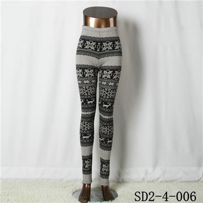 SD2-4-006 Fashion Knit Boho Fawn Elastane Style Leggings
