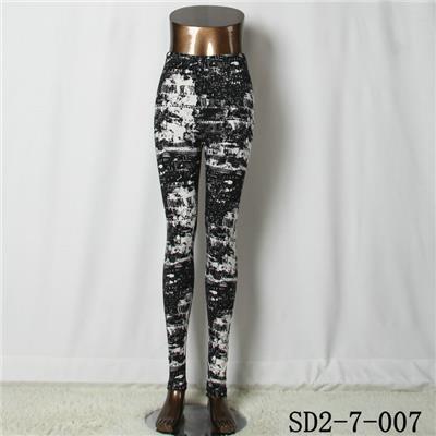SD2-7-007 Popular Knit Fashion Bandhnu Elastic Slim Leggings