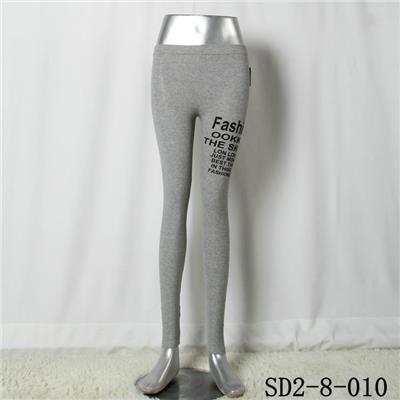 SD2-8-010 Latest Popular Knit Fashion Elastic Alphabet Slim Leggings