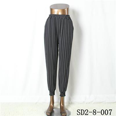 SD2-8-007 Latest Popular Knit Fashion Elastic Strip Loose Pants