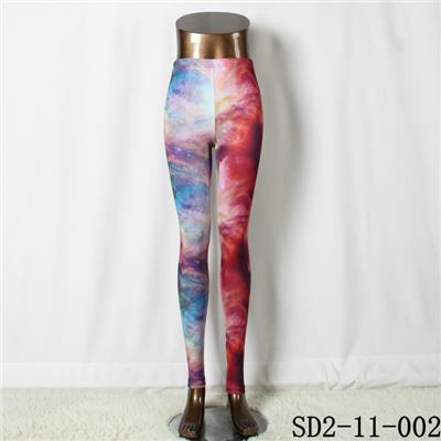SD2-11-002 Latest Fashion Fashion Knit Starry-sky Print Slim Leggings
