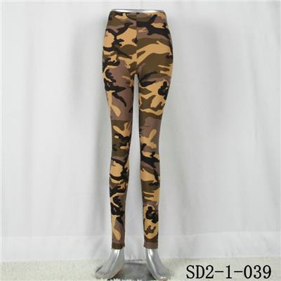 SD2-1-039 Fashion Knit Camouflage Elastic Slim Leggings
