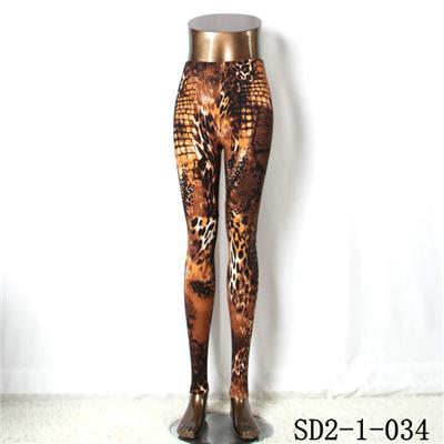 SD2-1-034 Fashion Knit Sexy Slim Elastic Leopard Print Leggings