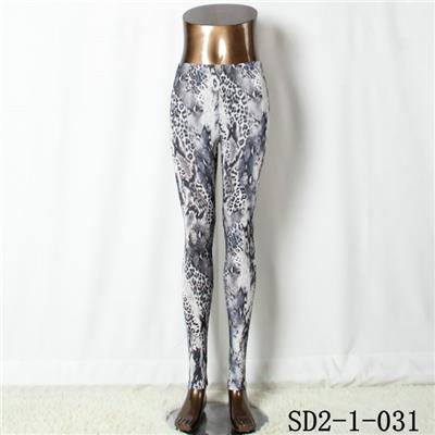 SD2-1-03 1fashion Knit Sexy Slim Elastic Leopard Print Leggings