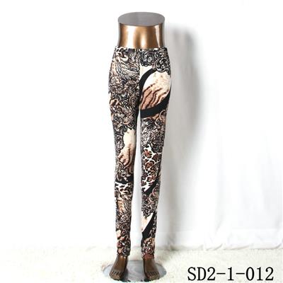 SD2-1-012 Fashion Knit Sexy Slim Elastic Leopard Print Leggings