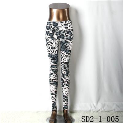 SD2-1-005 Fashion Knit Sexy Slim Elastic Leopard Print Leggings