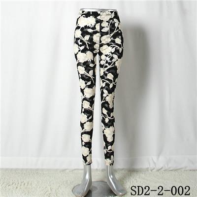 SD2-2-002 Fashion Black&white Lace Leaves Sexy Leggings