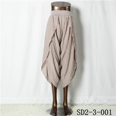 SD2-3-001 Latest Popular Viscose High-waist Loose Pants