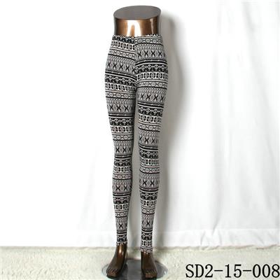 SD2-15-008new Style Popular Knit Black&white Slim Leggings