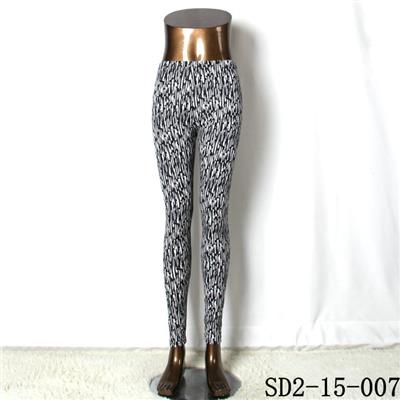 SD2-15-007 New Style Popular Knit Black And White Slim Leggings
