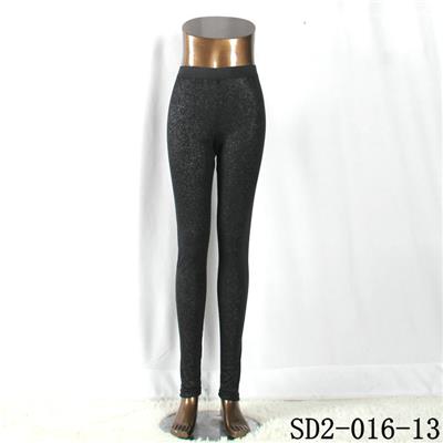 SD2-16-013 Black Low-waist Sliver Slim Leggings