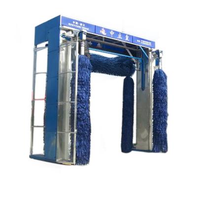 High Pressure 5 Brushes Monolayer Rollover Bus Wash Equipment