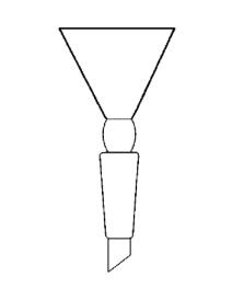 Glass Standard Ground Mouth Funnel