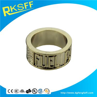 Zinc Alloy Lettering Gold Rings