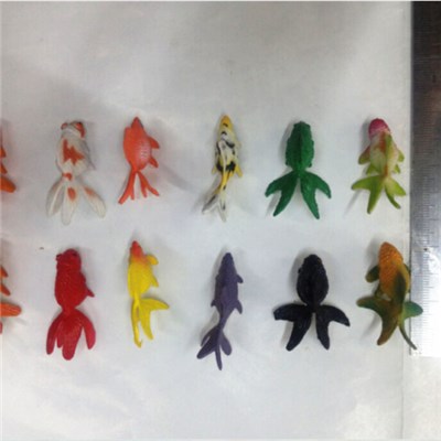 Small PVC Goldfish Toy For Vending Machine Capsule