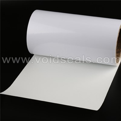 Glossy White Polyester Labels