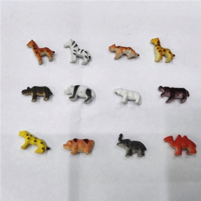 PVC Plastic Animal Cheap Mini Forest Animal Capsule Toy