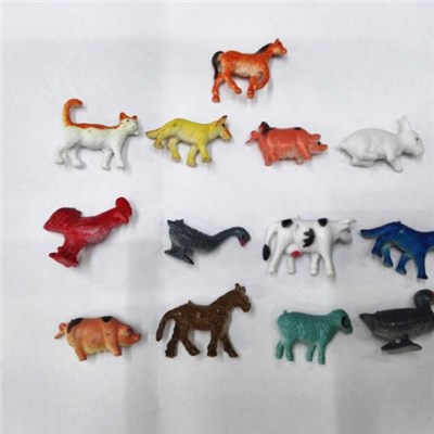Cheapest 2 Inch Pvc Animal Toys Farm Animals Capsule Toy