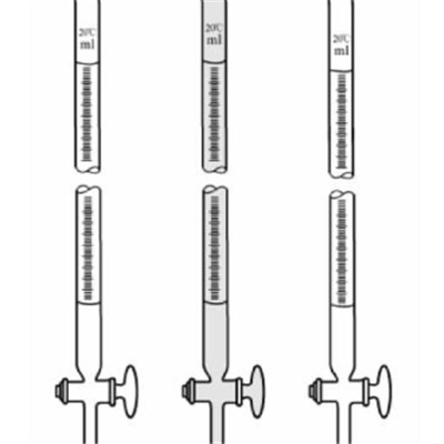 Clear Glass Class B Burette With Stopcock
